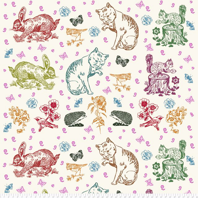 Tissu Nathalie Lété Promenade dans les bois