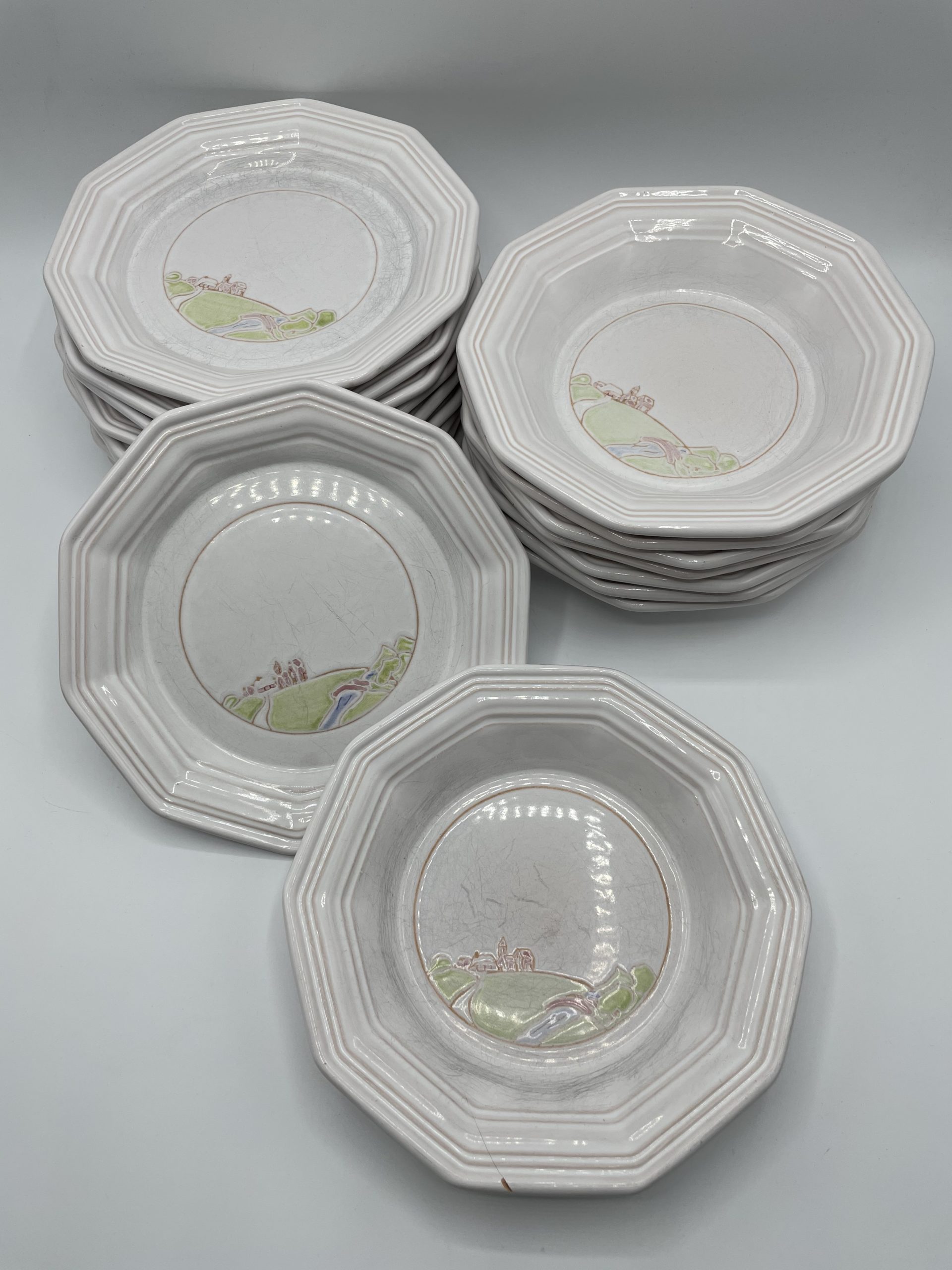 Service village champêtre 40 pièces