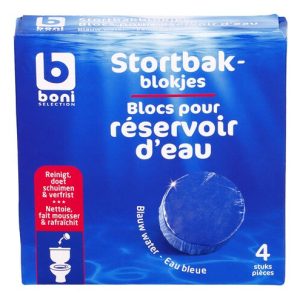 4 Blocs Eau bleu pour Réservoir de WC