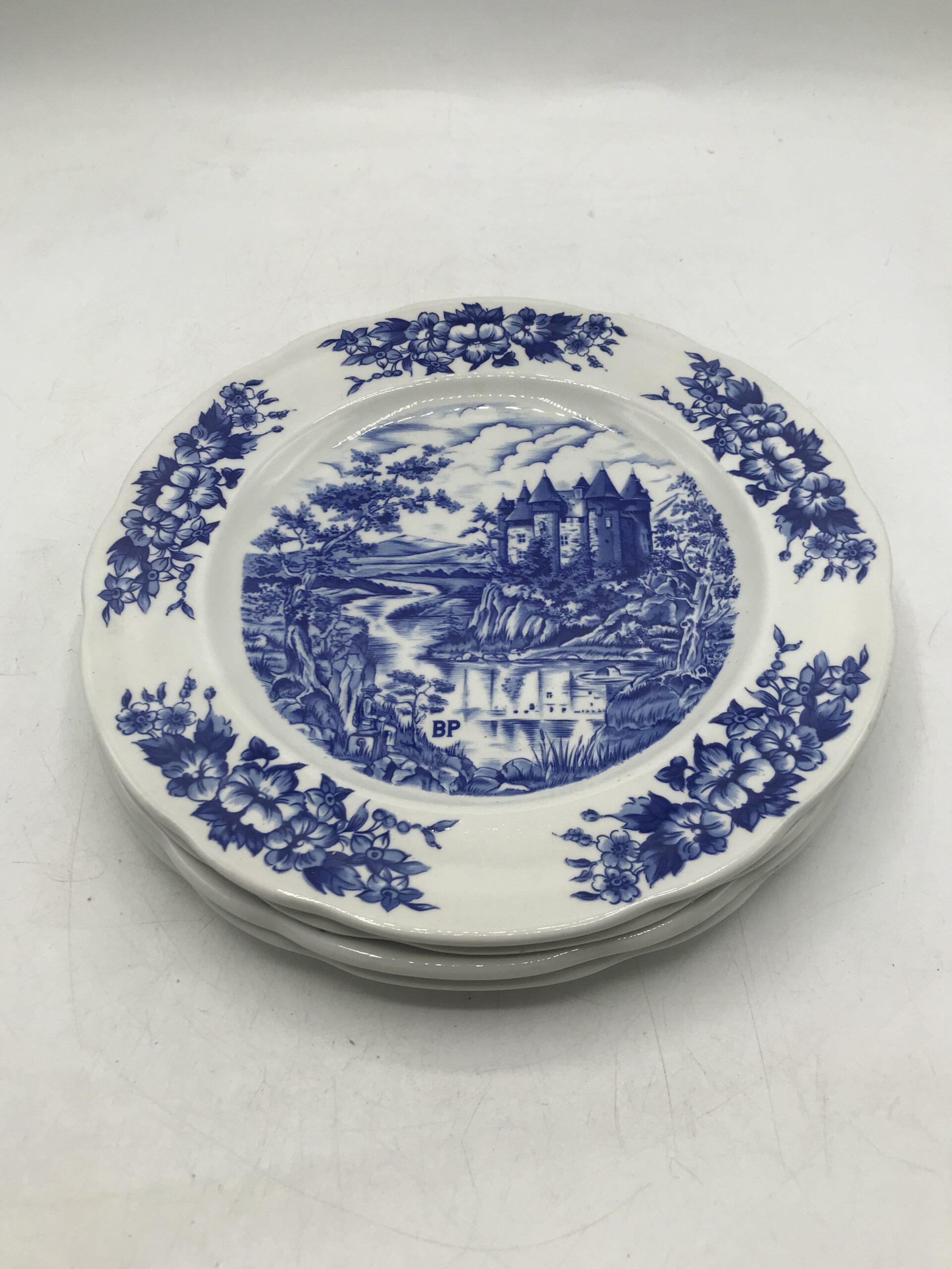 Lot de 4 assiettes porcelaine Pyroblan B.P – Image 8