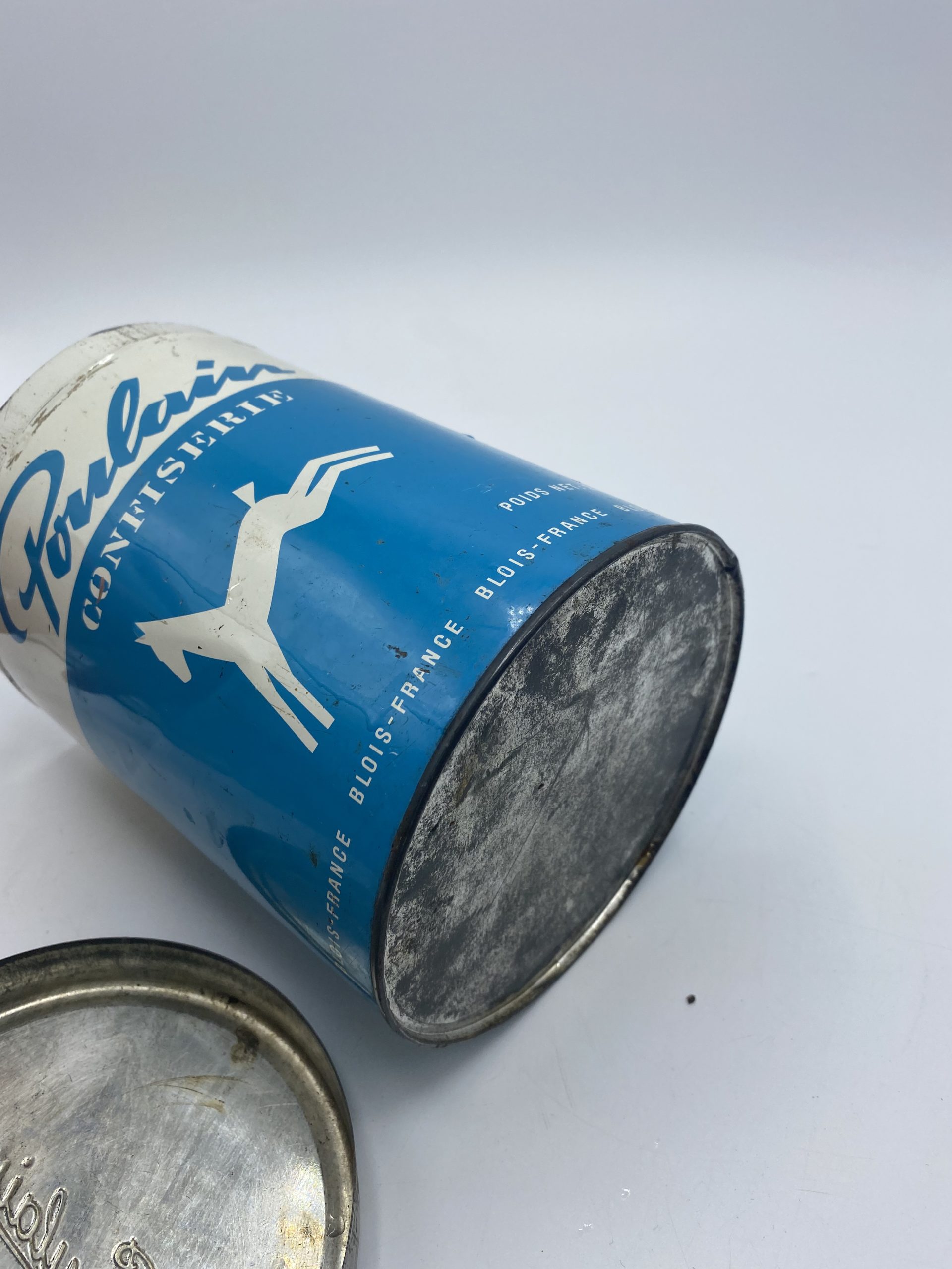 Boîte en métal vintage Poulain confiserie – Image 5