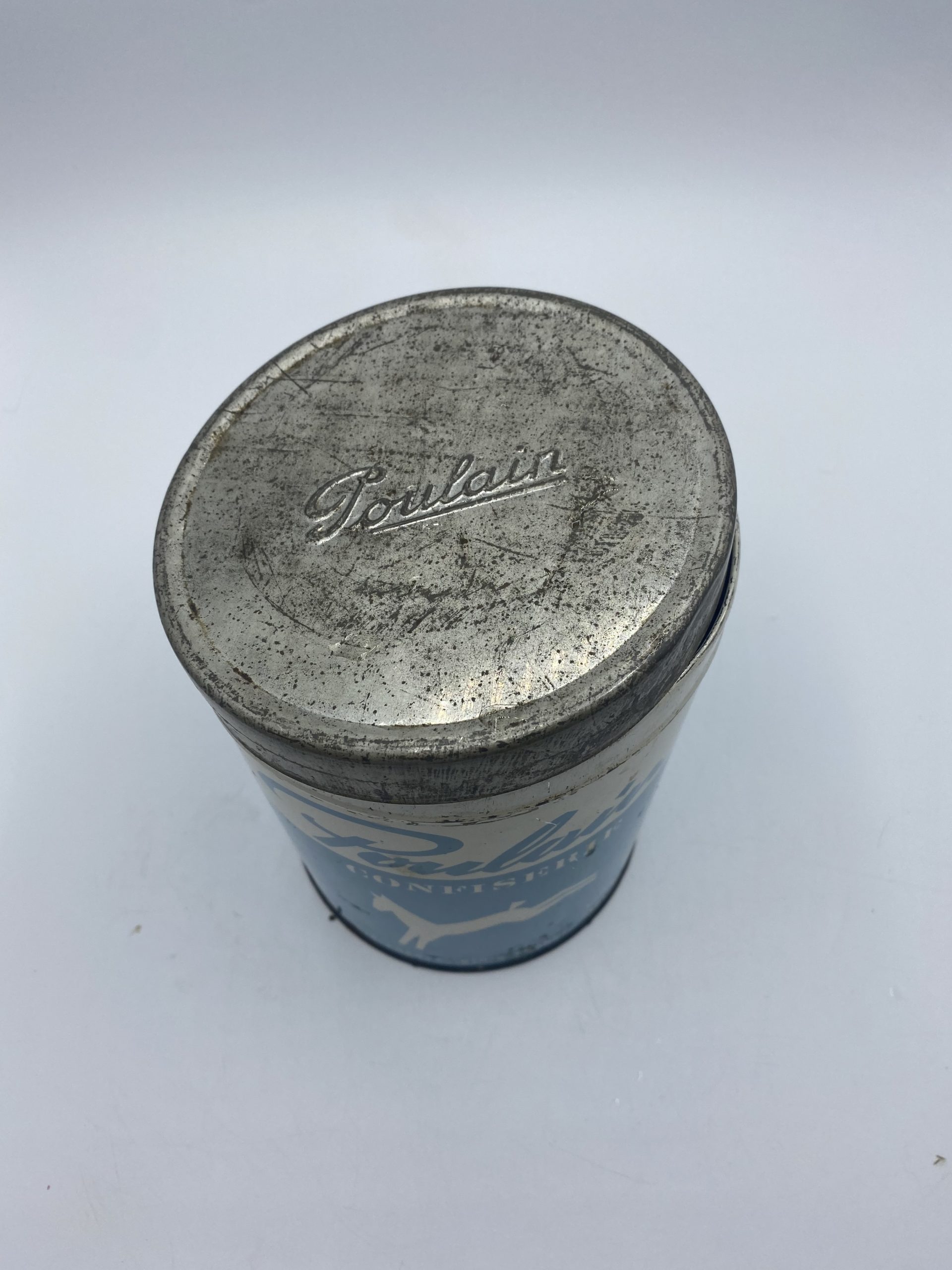 Boîte en métal vintage Poulain confiserie – Image 6