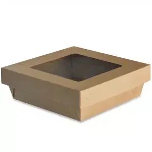 Boite carton fenêtre salade 160 x 160 x 50 mm par 60