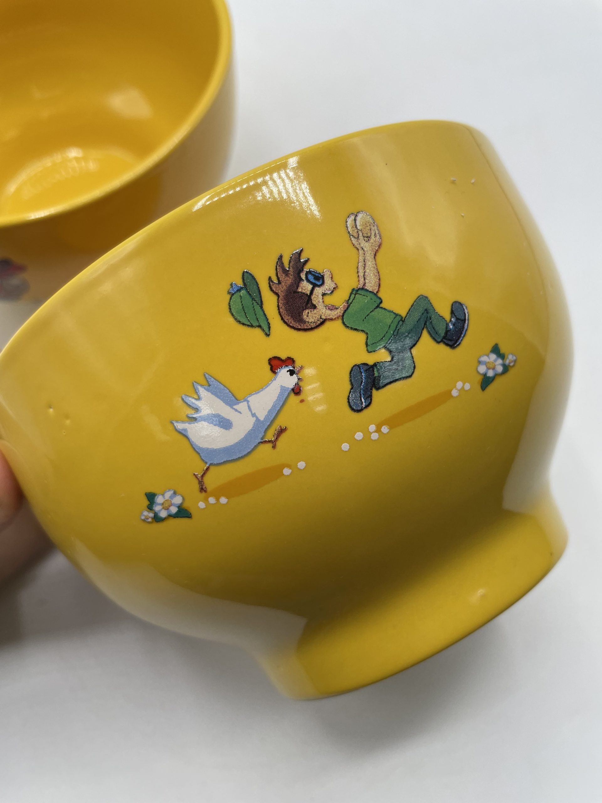 Duo bols Banania jaunes édition limitée décors Pâques – Image 6