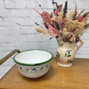 Petit bol vintage en métal émaillé