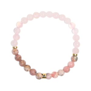 Bracelet chakra du coeur perles rondes 6mm