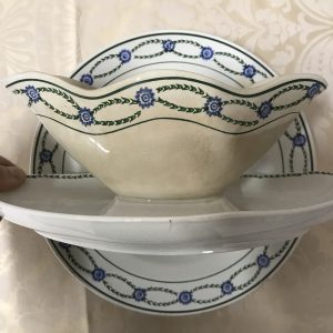 Duo compotier et saucière St Amand