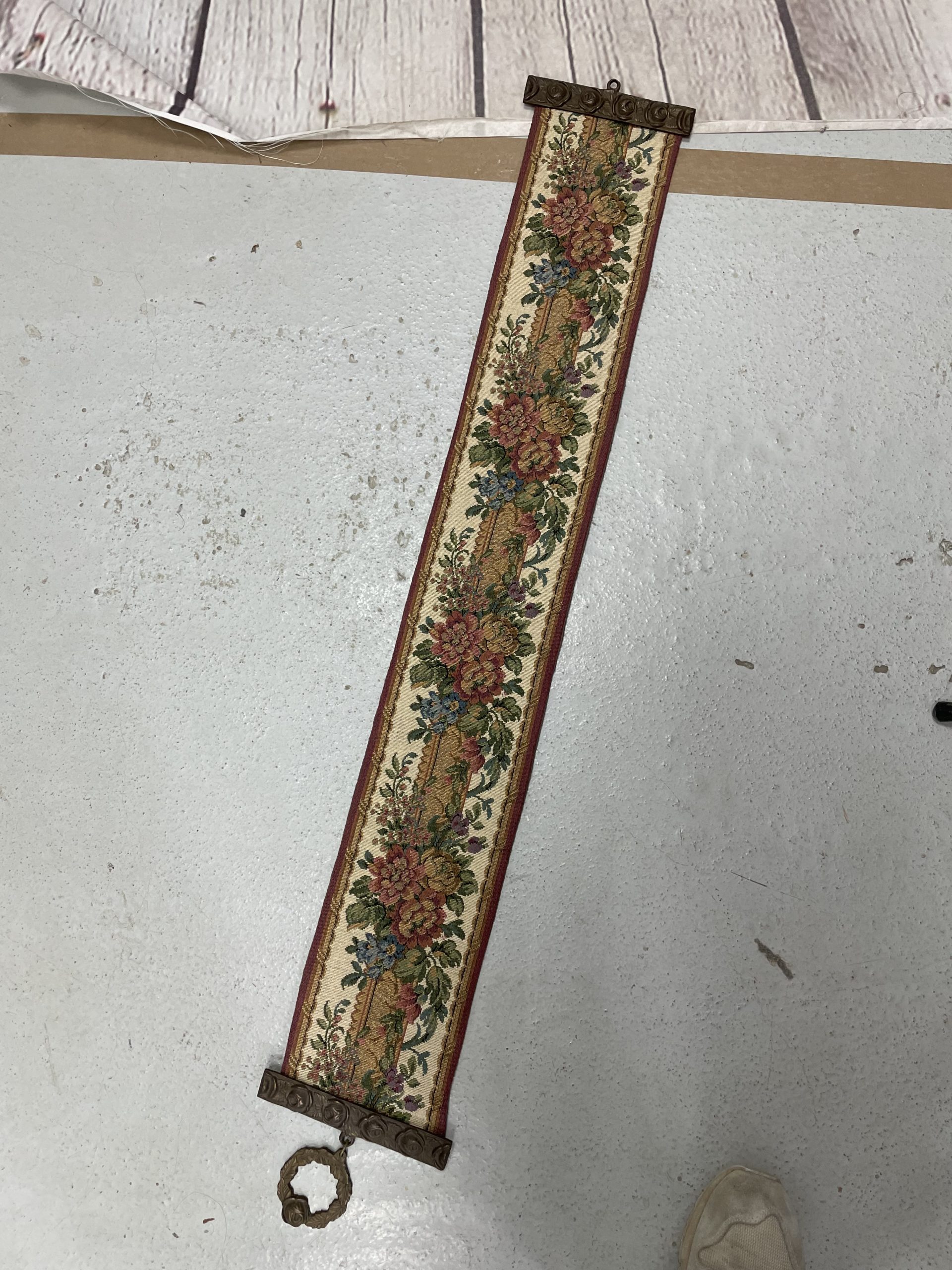 Cordon de sonnette de service broderie tapisserie et bronze – Image 7