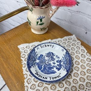 Petite coupelle porcelaine Luneville KG Schweppes Indian Tonic