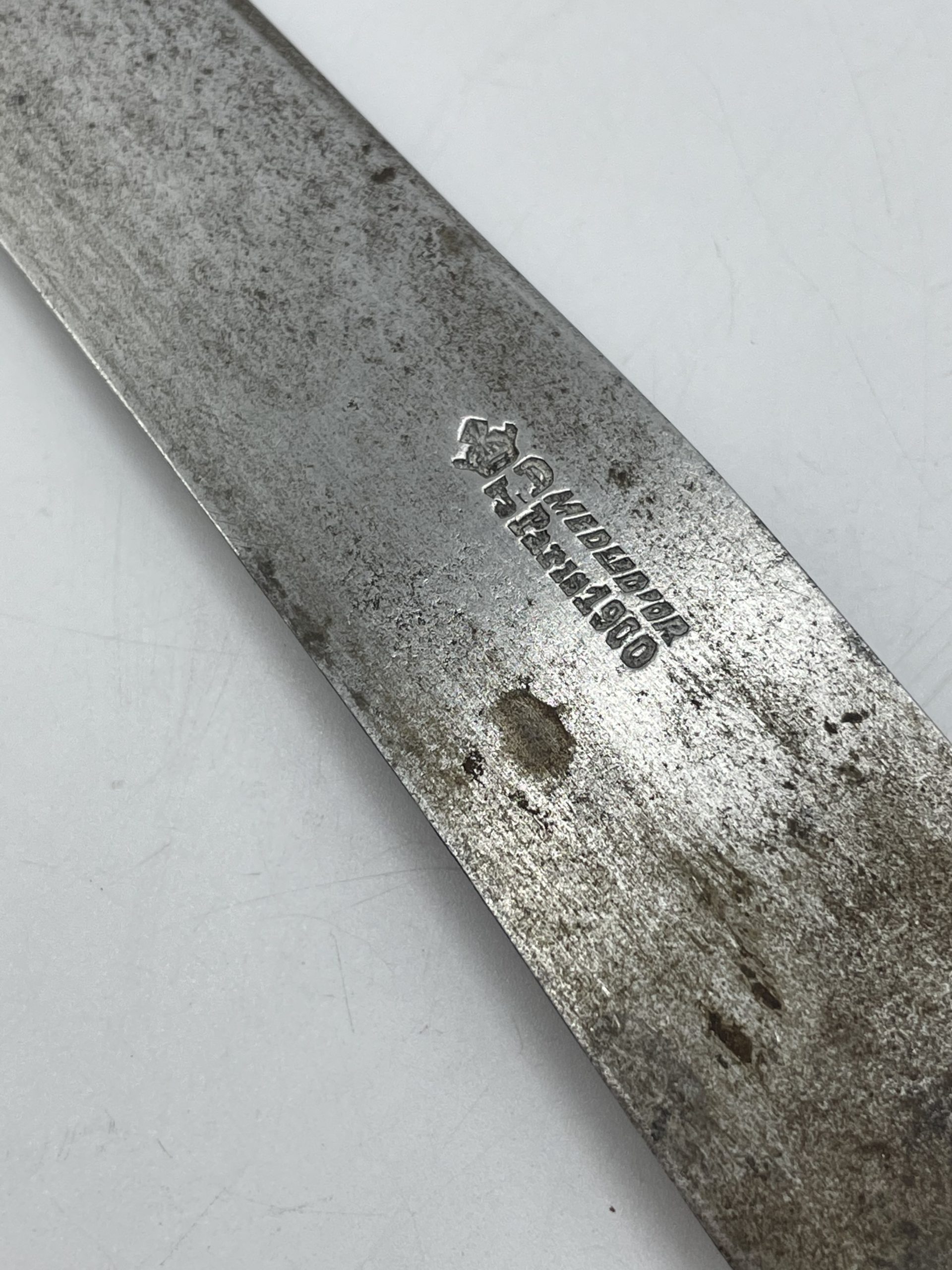 Couteau de service à gigot vintage JD médaille d’or de Paris 1900 – Image 4