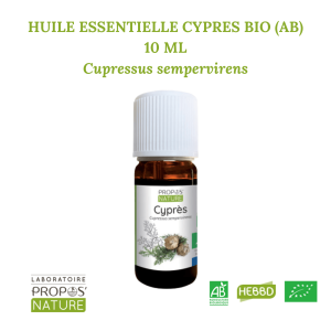 CYPRES BIO (AB) – HUILE ESSENTIELLE 10 ML – Cupressus sempervirens DDM: 12.25