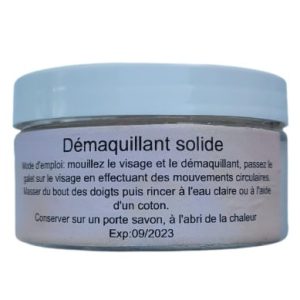Démaquillant solide zéro déchet