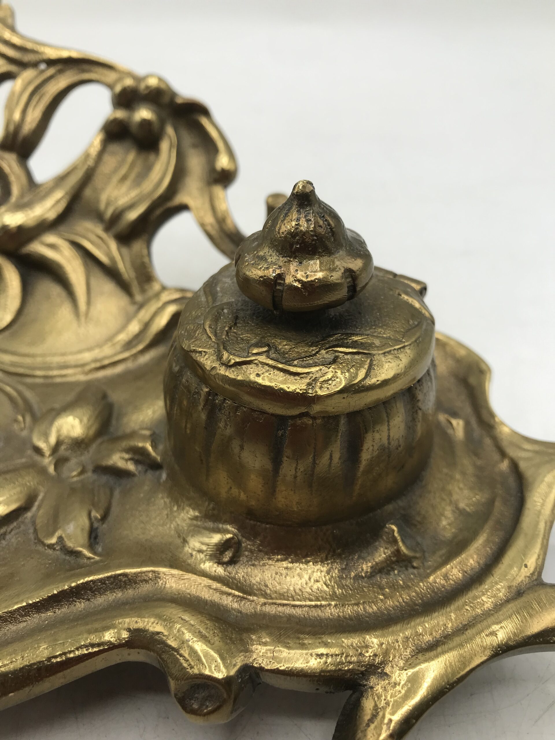 Encrier en bronze Art nouveau – Image 9