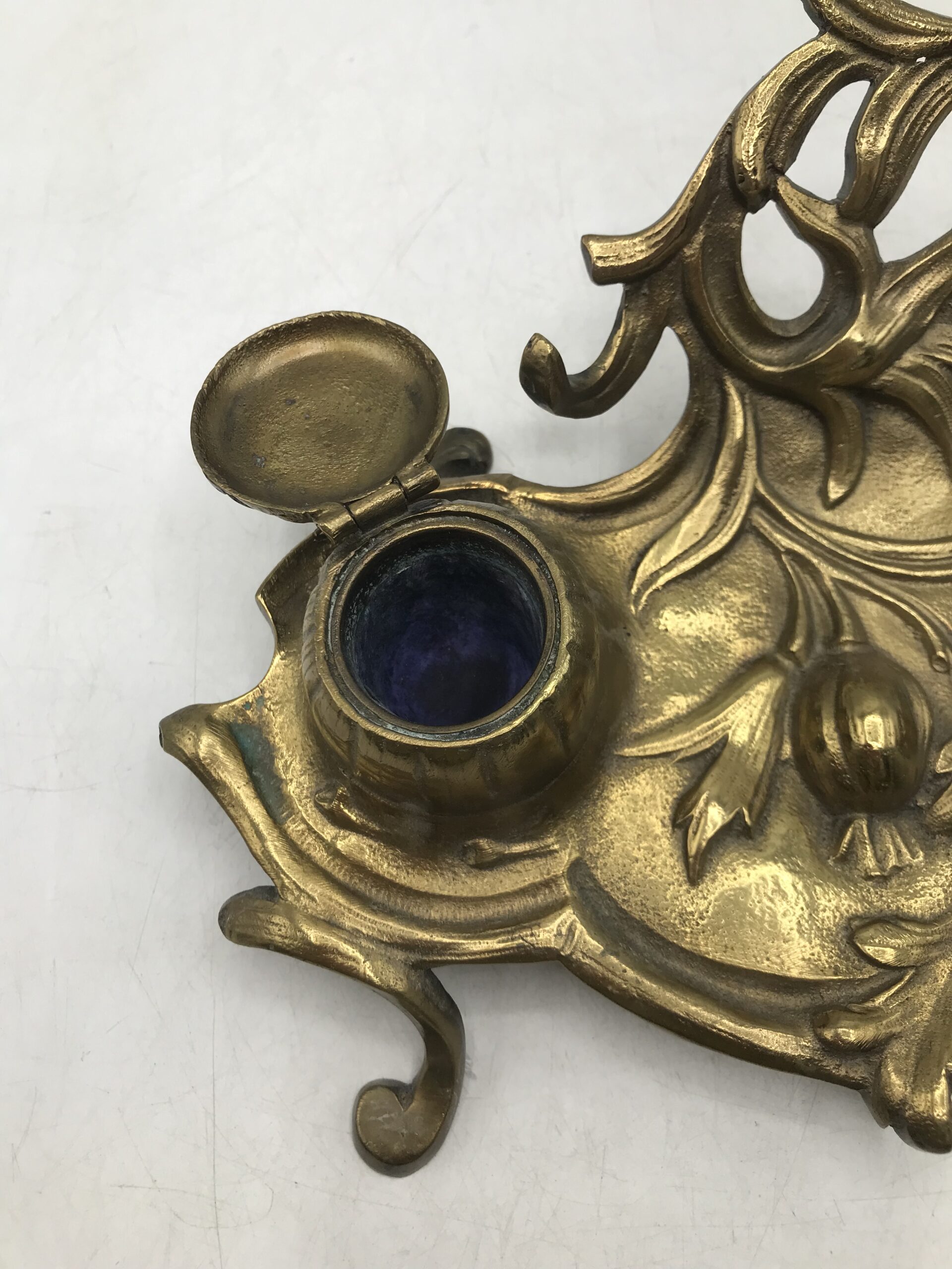 Encrier en bronze Art nouveau – Image 6