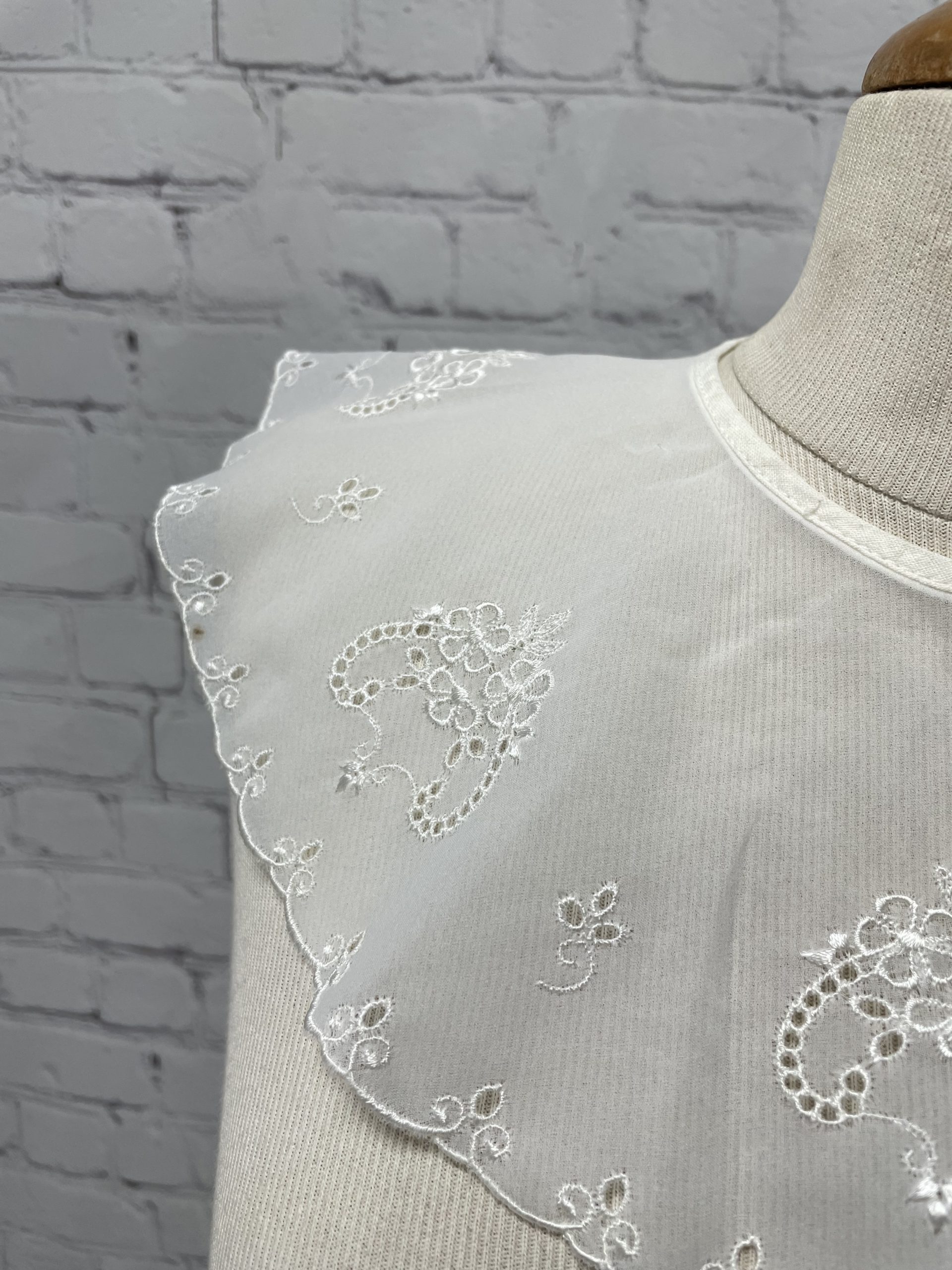 Ancien faux col plastron en broderie – Image 6