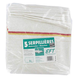 Serpillère nationale blanchie 60 x 100 cm x 5