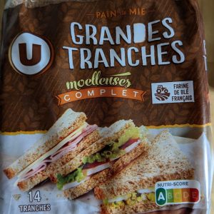 Pain de mie sandwich complet – 550 g