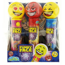 Crazy Candy Factory Funny Face Light Pops