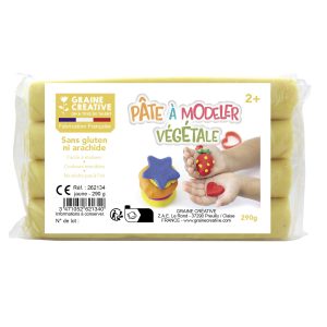 Pâte à modeler végétale jaune