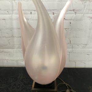 Lampe vintage fleur tulipe Laurent Rougier