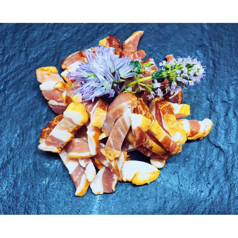 Lardons Fumés Coupés au Couteau
