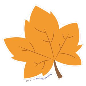 Stickers Feuille orange d’Automne