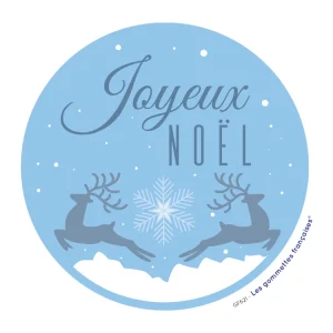 Stickers Joyeux Noël renne