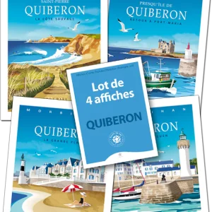 Presqu&rsquo;île de Quiberon (lot de 4 affiches)