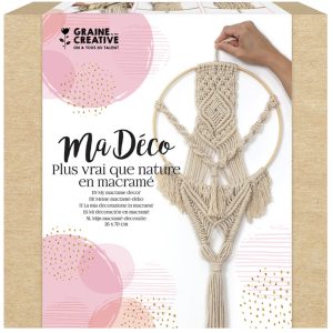 Kit décoration : suspension en macramé