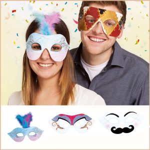 Kit de déguisement en carton – Masques Carnaval
