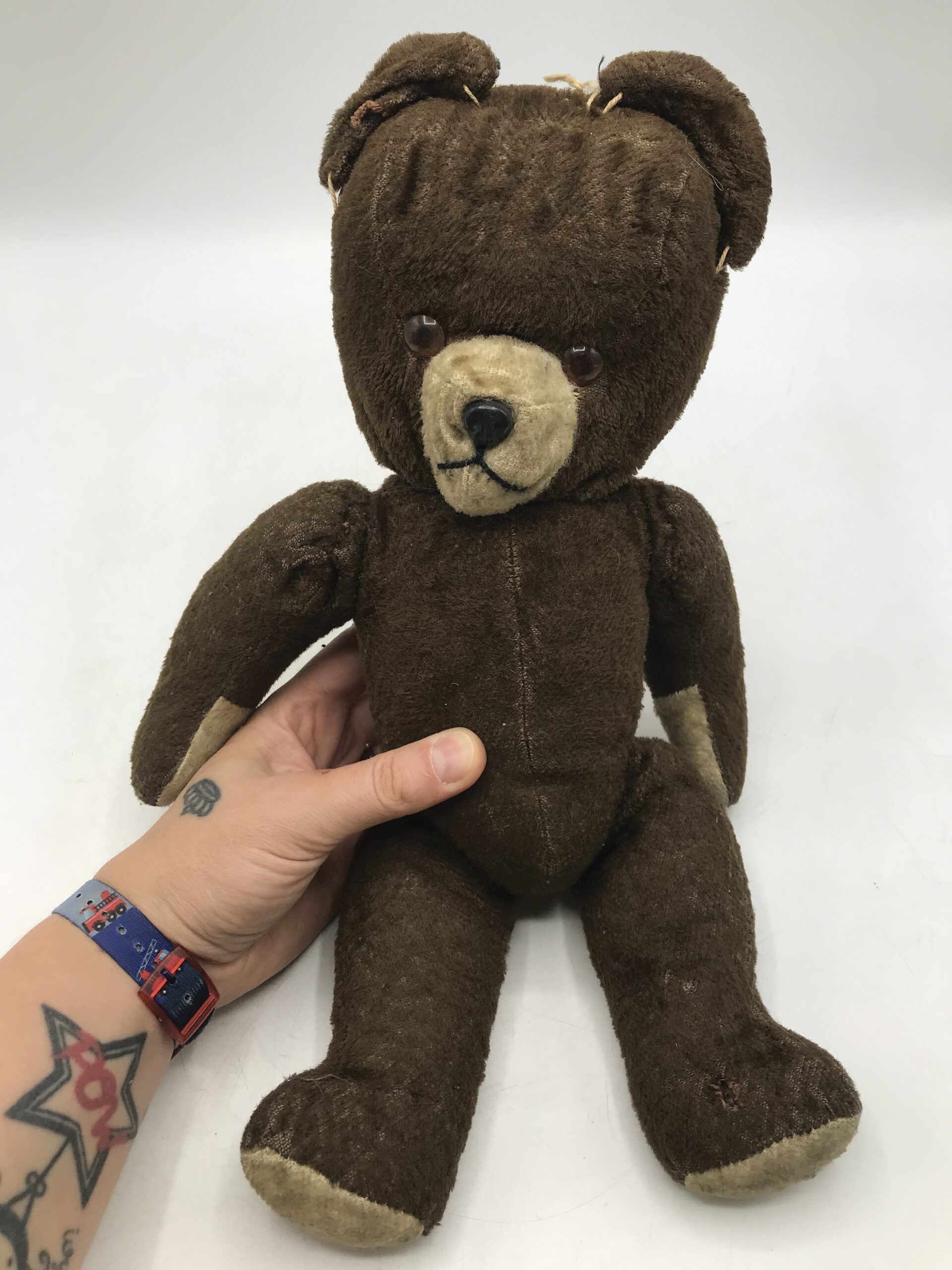 Duo d’oursons en paille vintage – Image 4