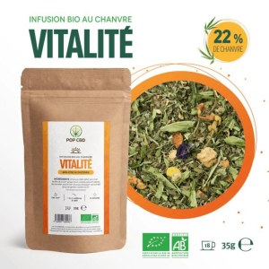 POP CBD infusion BIEN-ETRE VITALITE bio 35g: DDM dépassée 03.2023