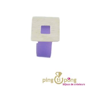 Bague argent en 5 couleurs de Rouge métal