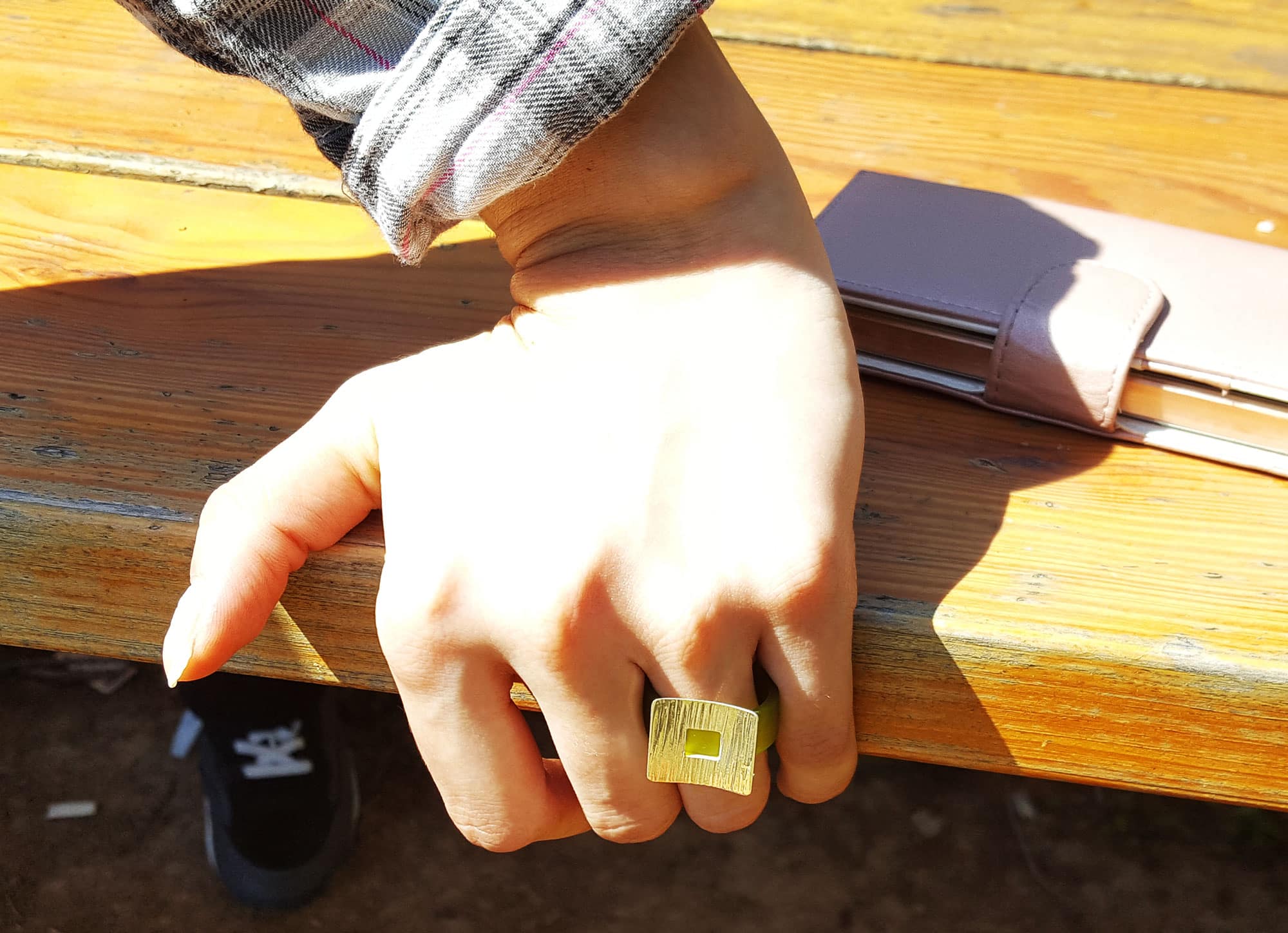 Bague argent en 5 couleurs de Rouge métal – Image 3