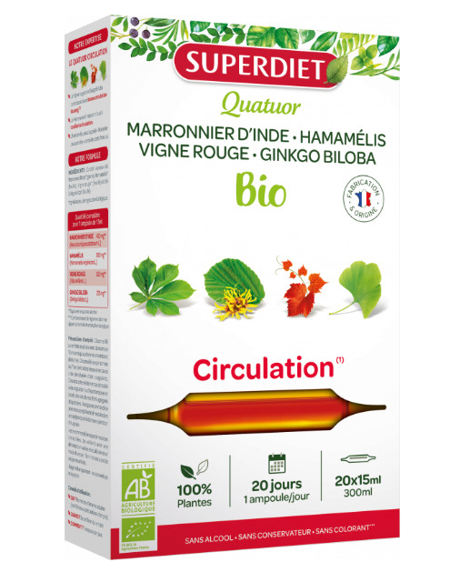 Quatuor circulation boite de 20 ampoules