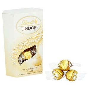 LINDT LINDOR WHITE CHOCOLATE TRUFFLES 200G