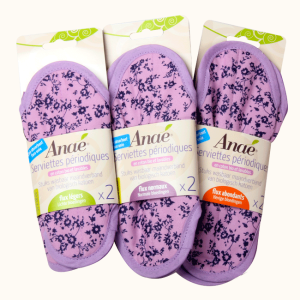 Serviettes hygiéniques lavables – « millefleurs » maxi