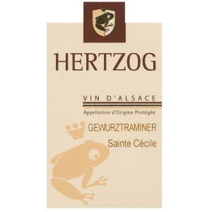 GEWURZTRAMINER Sylvain Hertzog Cuvée Sainte Cécile