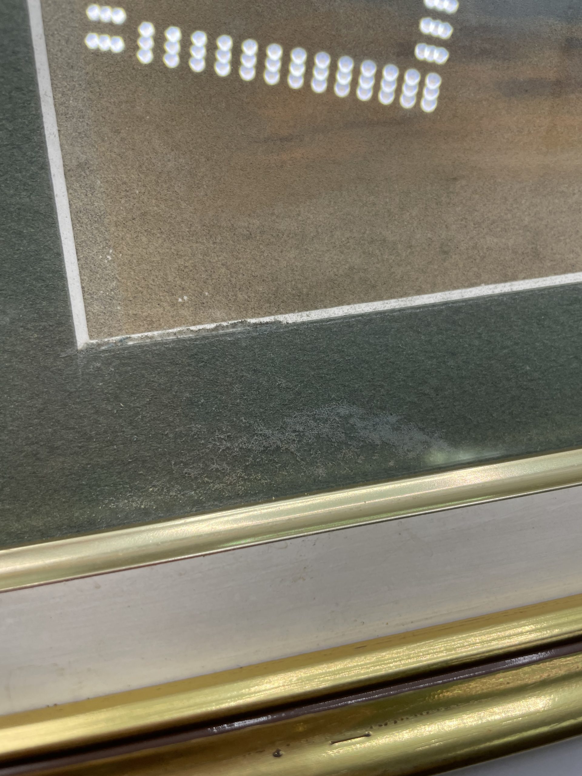 Tableau pastel aquarelle Mer calme paysage bateau 1938 – Image 4