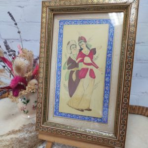 Miniature persane peinte sur plaque d’ivoire