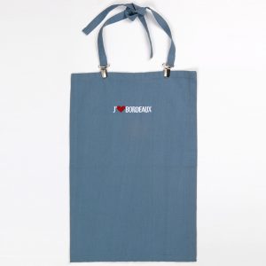Bavoir, bavette, tabliette (bleu) J´aime BORDEAUX