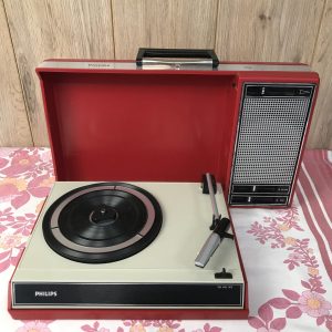 Tourne disque Philips vintage