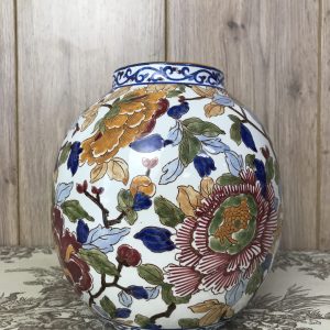 Vase boule Gien Pivoines