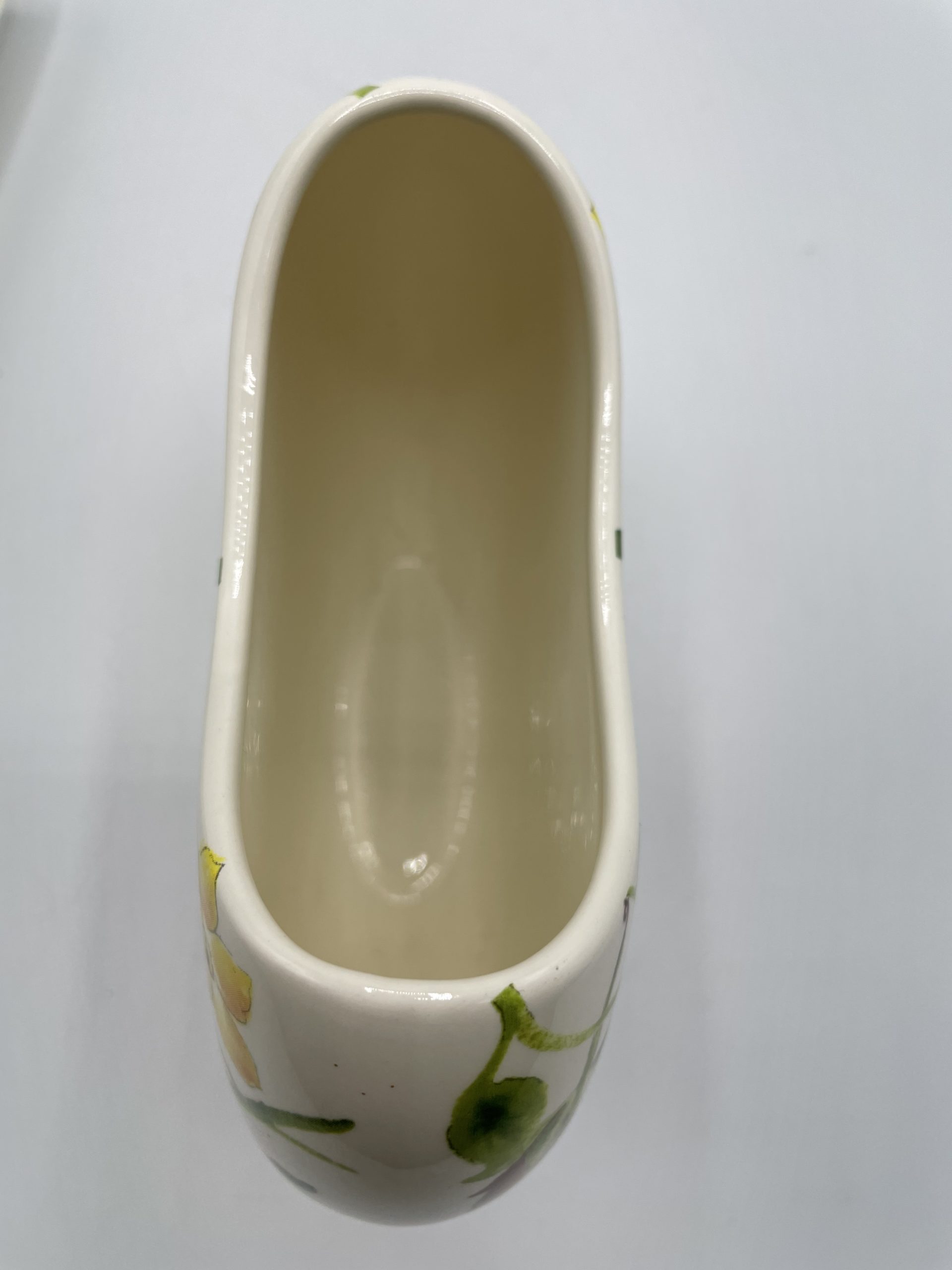 Duo de collection vase dei lune coupelle porcelaine de Giens Passiflore Agathe Charlot – Image 3